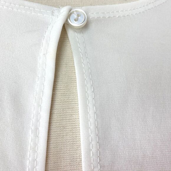 Vintage Michelle Lynn White Cardigan Large Open Front Whimsy Fairy Boho Peasant - Picture 5 of 10